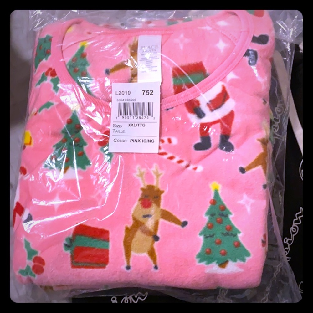 💋Sold Flannel women’s pajamas set pants NWT pink - Picture 1 of 3